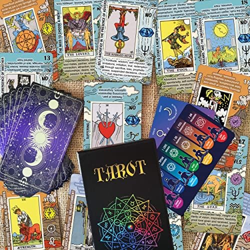 Tarotika tarot cards set with chakra and planetary symbols