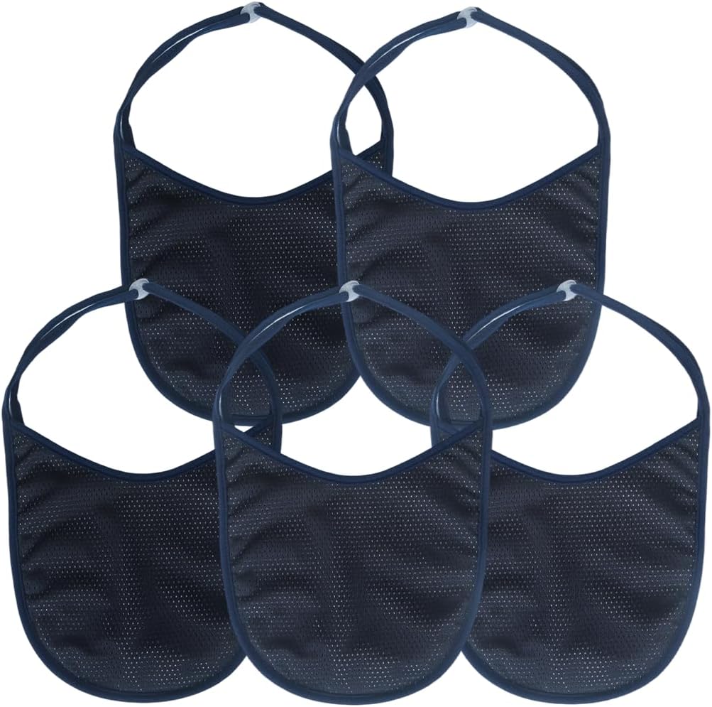EHUCONELDEX Tracheostomy Neck Stoma Cover navy blue front view.