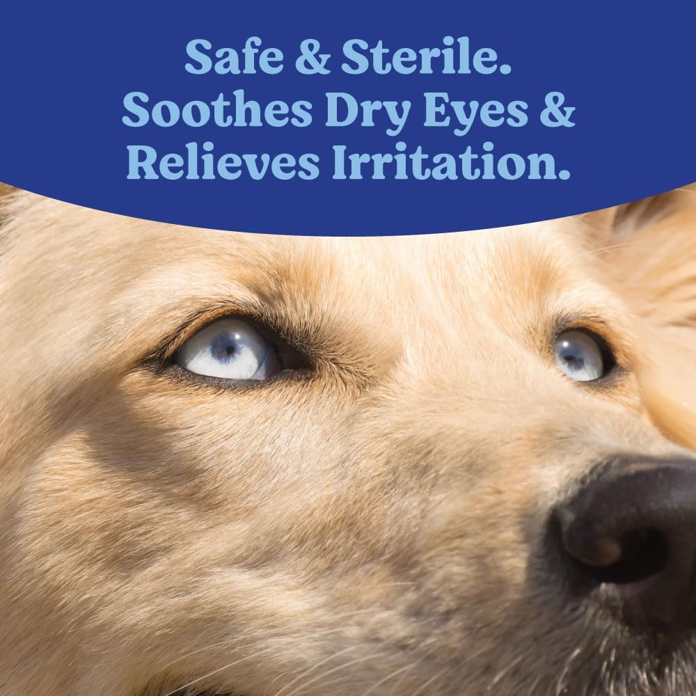 USA imported pet eye lubricant gel for treating dry irritated pet eyes.