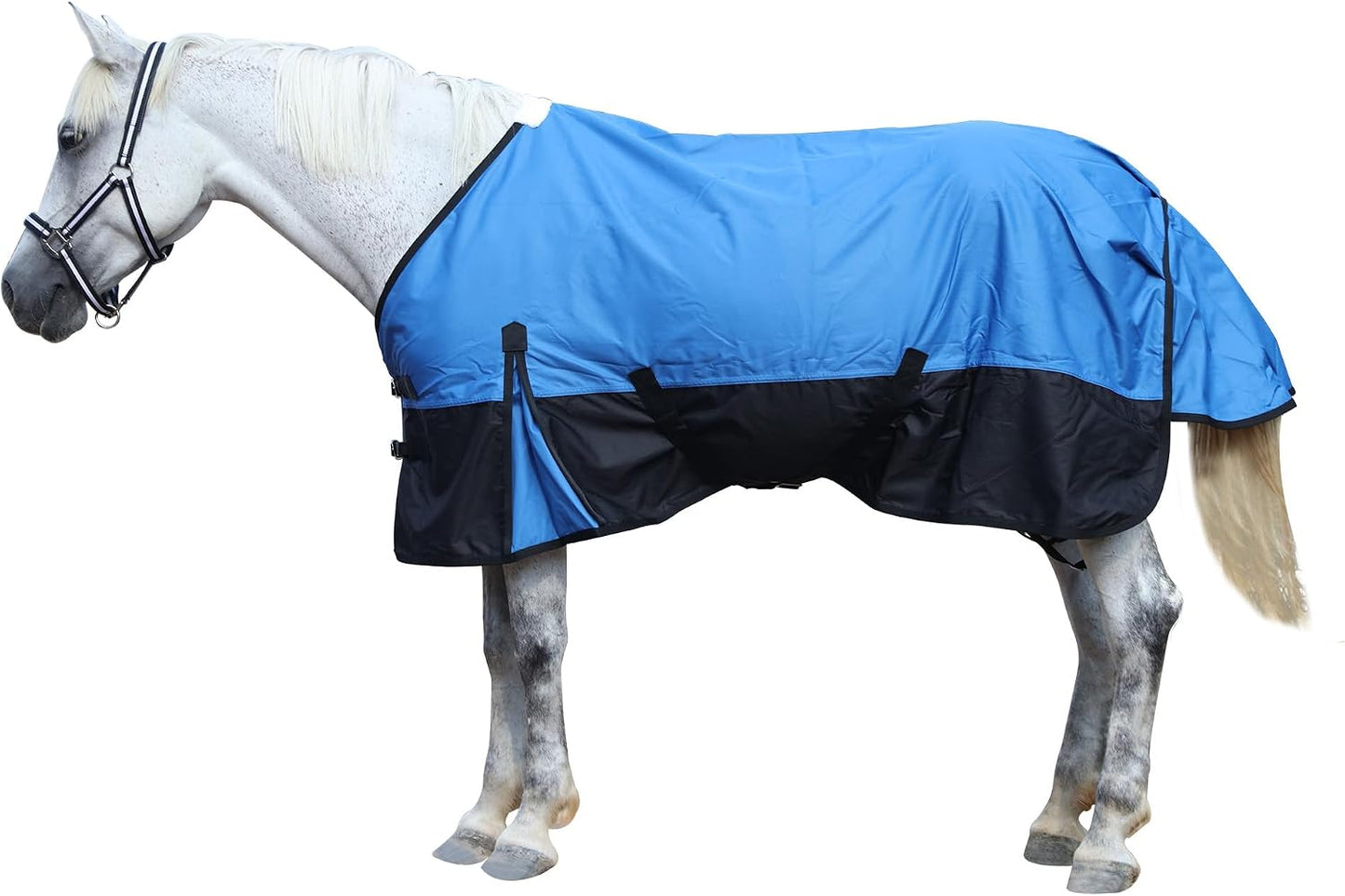 600 Denier Rip-Stop Horse Rain Sheet Lightweight Waterproof and Breathable Turnout Horse Blanket (No Fill) Violet/Black 78 - Image 9