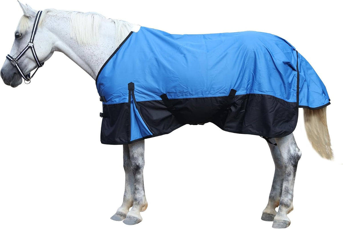 600 Denier Rip-Stop Horse Rain Sheet Lightweight Waterproof and Breathable Turnout Horse Blanket (No Fill) Violet/Black 78 - Image 9