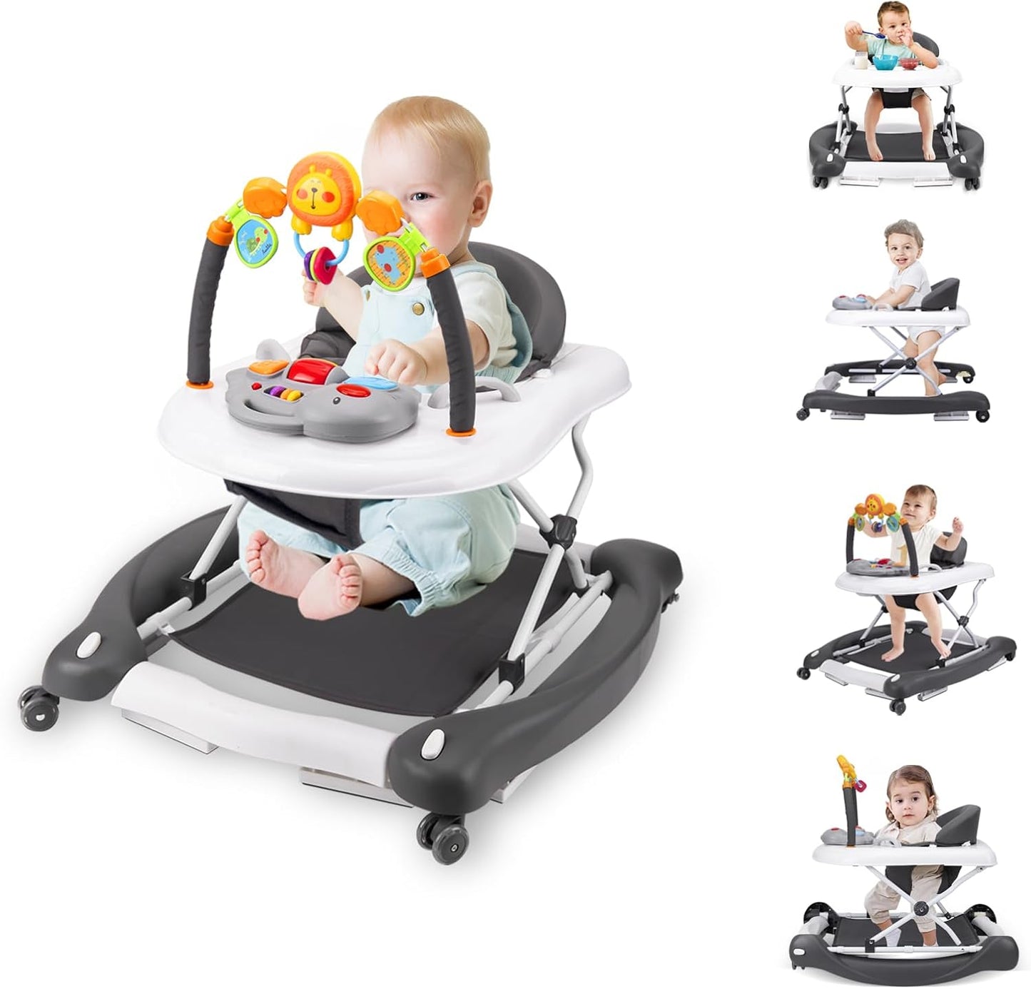 Boyro Baby 5-in-1 foldable baby walker front view