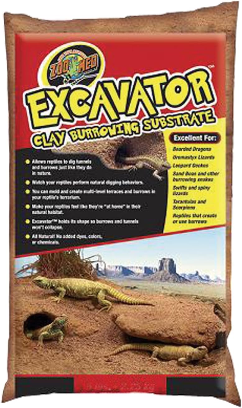 Zoo Med Excavator Clay Burrowing Substrate 10 Pounds front packaging view