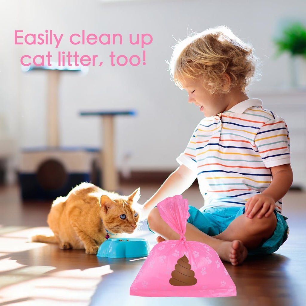 LIAYLILI lavender fragrance large dog poop bags full kit setup