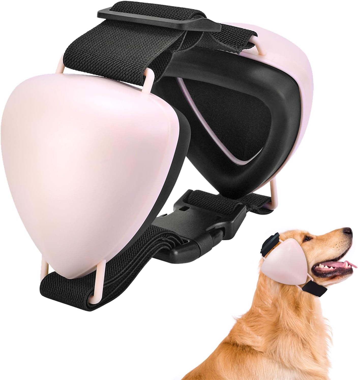 ZOHAN Dog Ear Muffs for Noise Protection, Comfort Dog Noise Cancelling Ear Muffs with Fast Snap Lock for Fireworks, Thunder, Vacuums(Pink,S) - Image 12