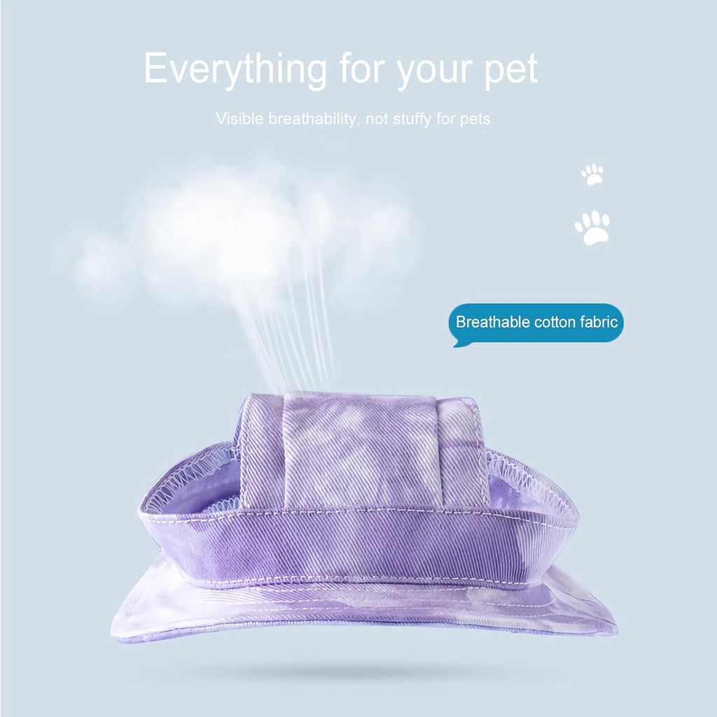 Maigllra adjustable dog hat showing drawstring mechanism