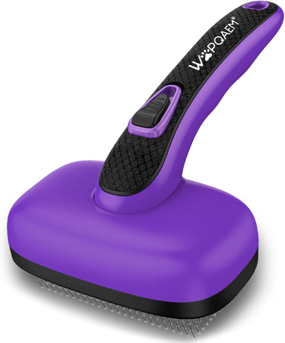Self Cleaning Slicker Brush for Dog and Cat Deshedding, Green | Shedding Brush for Dogs & Cats, One-Click Retractable Bristles for Easy Cleaning Flying Hair at Home - Image 10