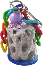 Small pet interacting with Wontee mineral grinding treat toy.