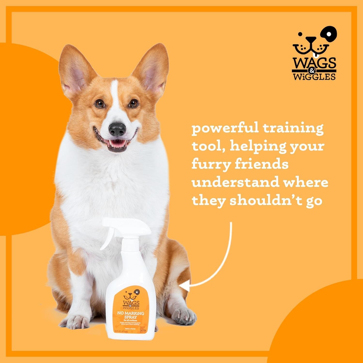 Wags and Wiggles No Marking spray for puppies and adult dogs