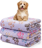 Folded stack of three premium Yintrest fleece cat blankets showcasing high quality fabric textures.