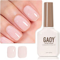 Gaoy sheer light pink gel nail polish front view bottle