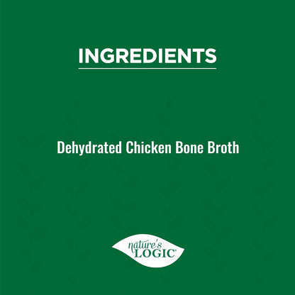 Prepared chicken bone broth in a bowl for cats