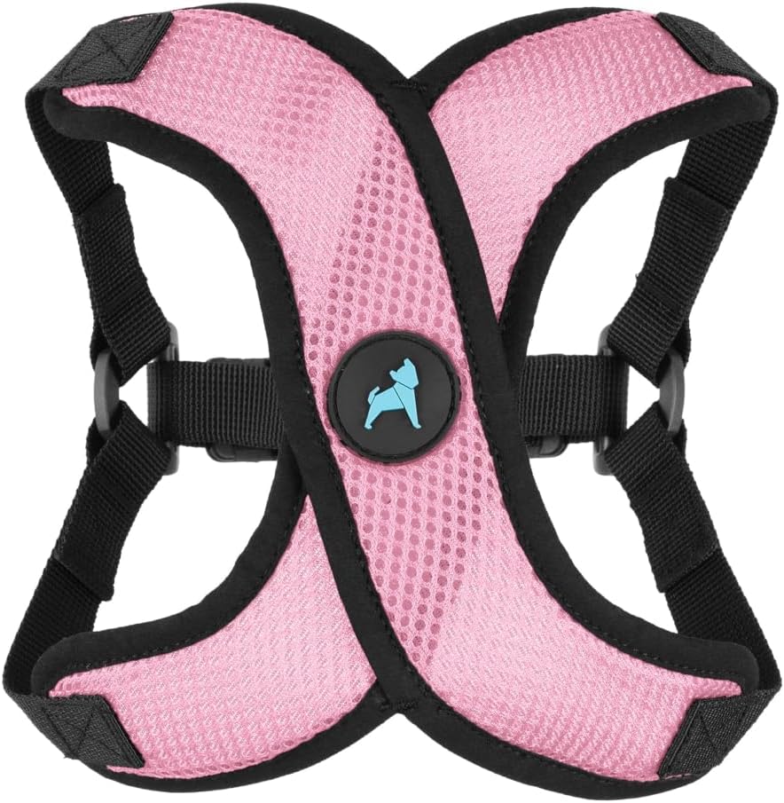 Gooby imported dog harness packaging details showing USA premium quality standards.