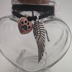 memorial bottle for pet hairPet fur memorial fur keepsakedog cat keepsake fur, pet memorial urn (dog) - Image 2
