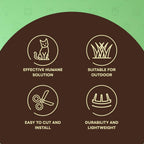Homarden cat repellent mat on garden soil
