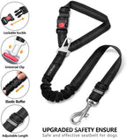 Elastic bungee buffer detail on Anicy pet safety leash