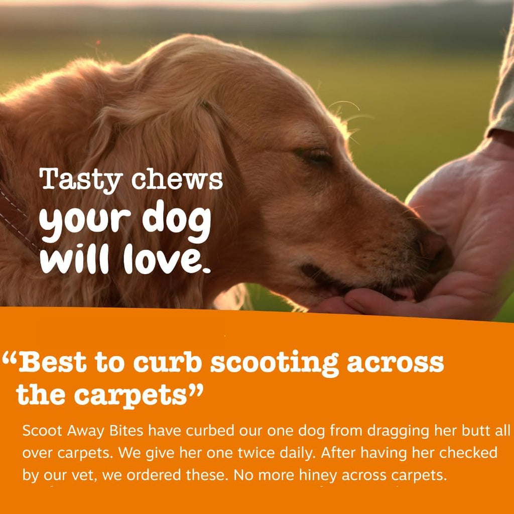 Side profile of Zesty Paws 90 count soft chews container