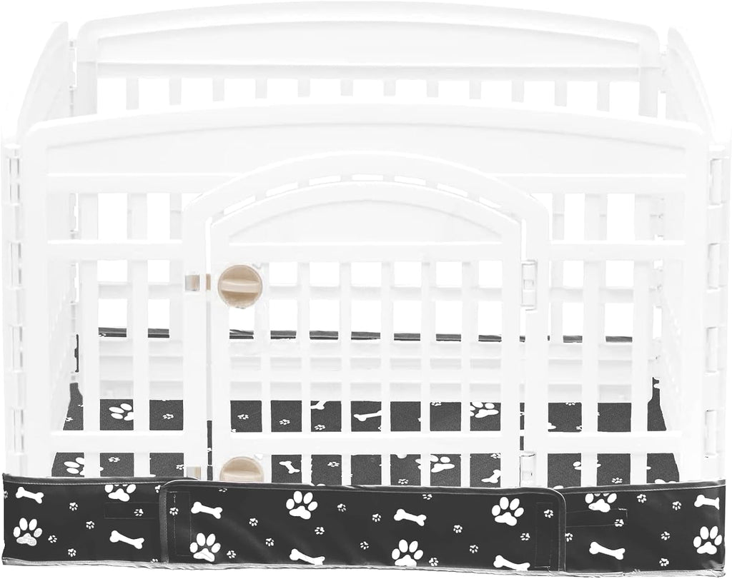 Dog Playpen Bottom Pad Fits for 36 Inch 4 Panels Exercise Pet Playpen, Dog Crate Pad Puppy Playpen Pad, Hoop and Loop Design (Note: Playpen Not Included). -Pink - Image 11