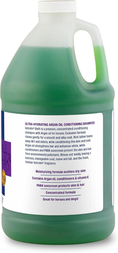 Farnam Vetrolin Bath, Ultra-Hydrating Argan Oil Conditioning Shampoo, Enhances Shine, Soothes Dry Skin, for Horses and Dogs, 64 oz. - Image 13