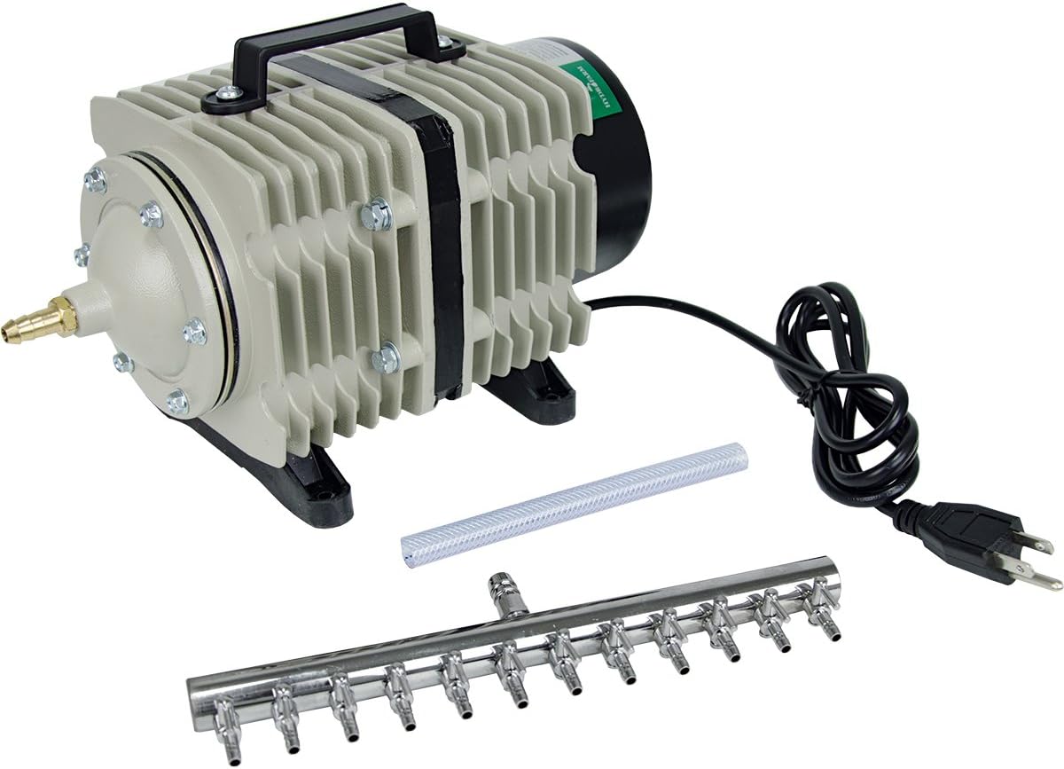 AAPA15L Active Aqua, 4 Outlets, 6W, 15 L/min Air Pump, Silver,Grey - Image 11