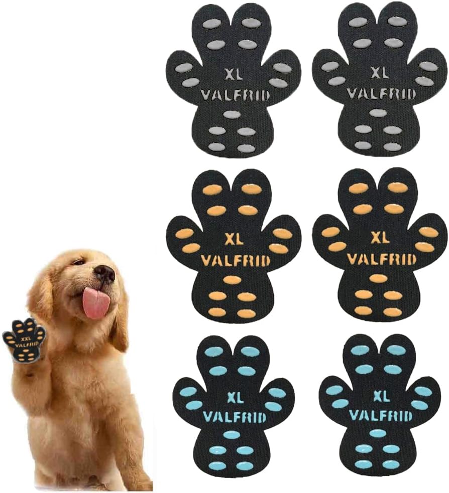 VALFRID Dog Paw Anti-Slip Grips to Keeps Dogs from Slipping On Hardwood Floors,Best for Summer Hot Pavement,Self Adhesive Resistant Dog Shoes Booties Socks Replacement XXL 24 Pieces - Image 11
