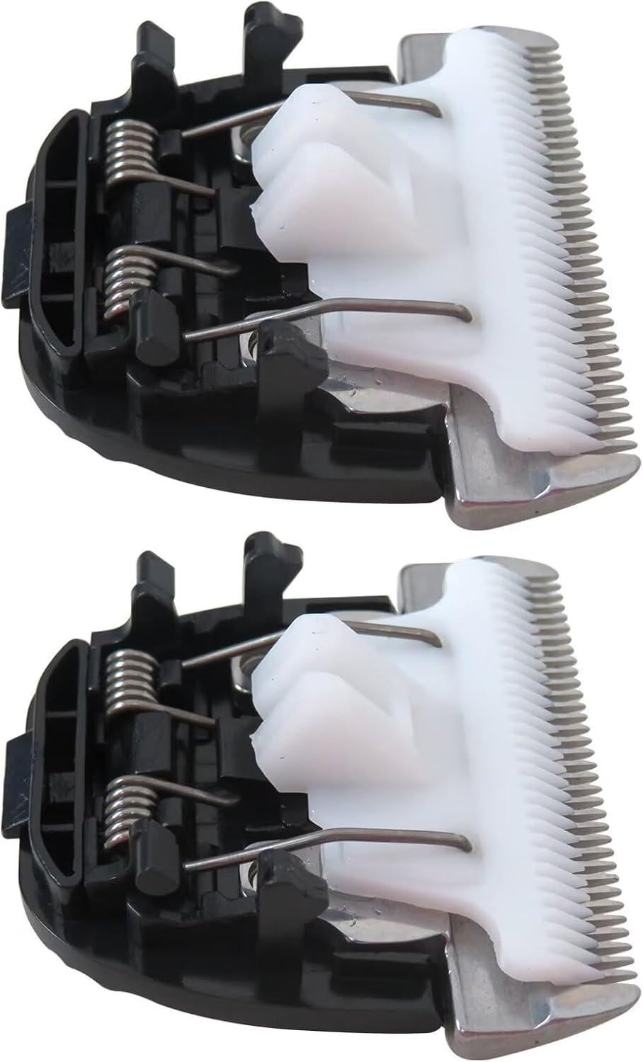 GTDSAOZG pet grooming trimmer replacement heads two pack close up.