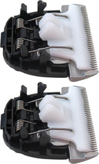 GTDSAOZG pet grooming trimmer replacement heads two pack close up.