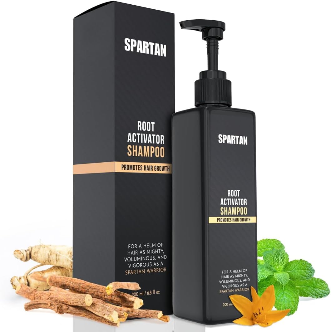 Spartan Root Activator Shampoo front view bottle