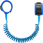 Hooyyene anti-lost wrist link blue front view for toddlers