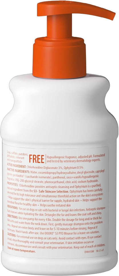 Douxo S3 PYO Medicated Dog Shampoo with 3% Chlorhexidine for Dogs - Antibacterial & Antiseptic Yeast Infection Treatment For Dogs & Cats, Clinically Proven, 6.7 fl oz - Image 9