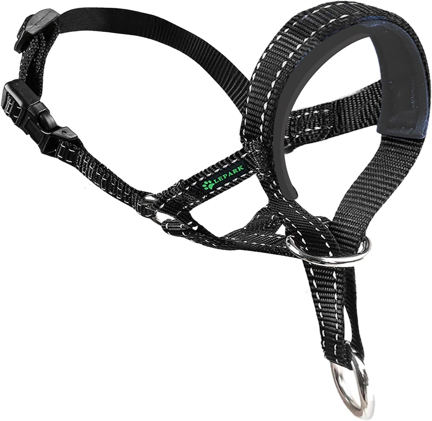 Lepark Dog Head Halter front view for large dogs