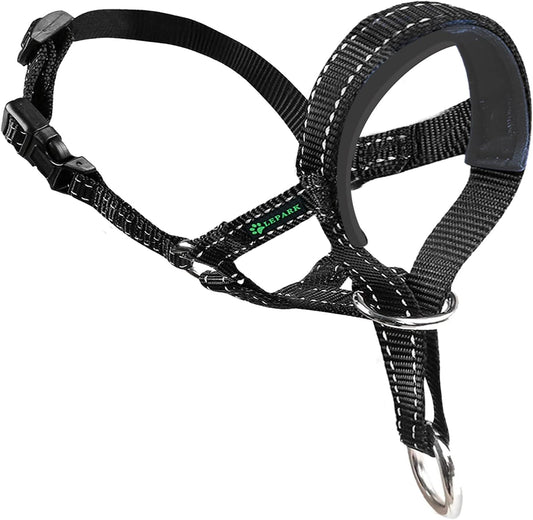 Lepark Dog Head Halter front view for large dogs
