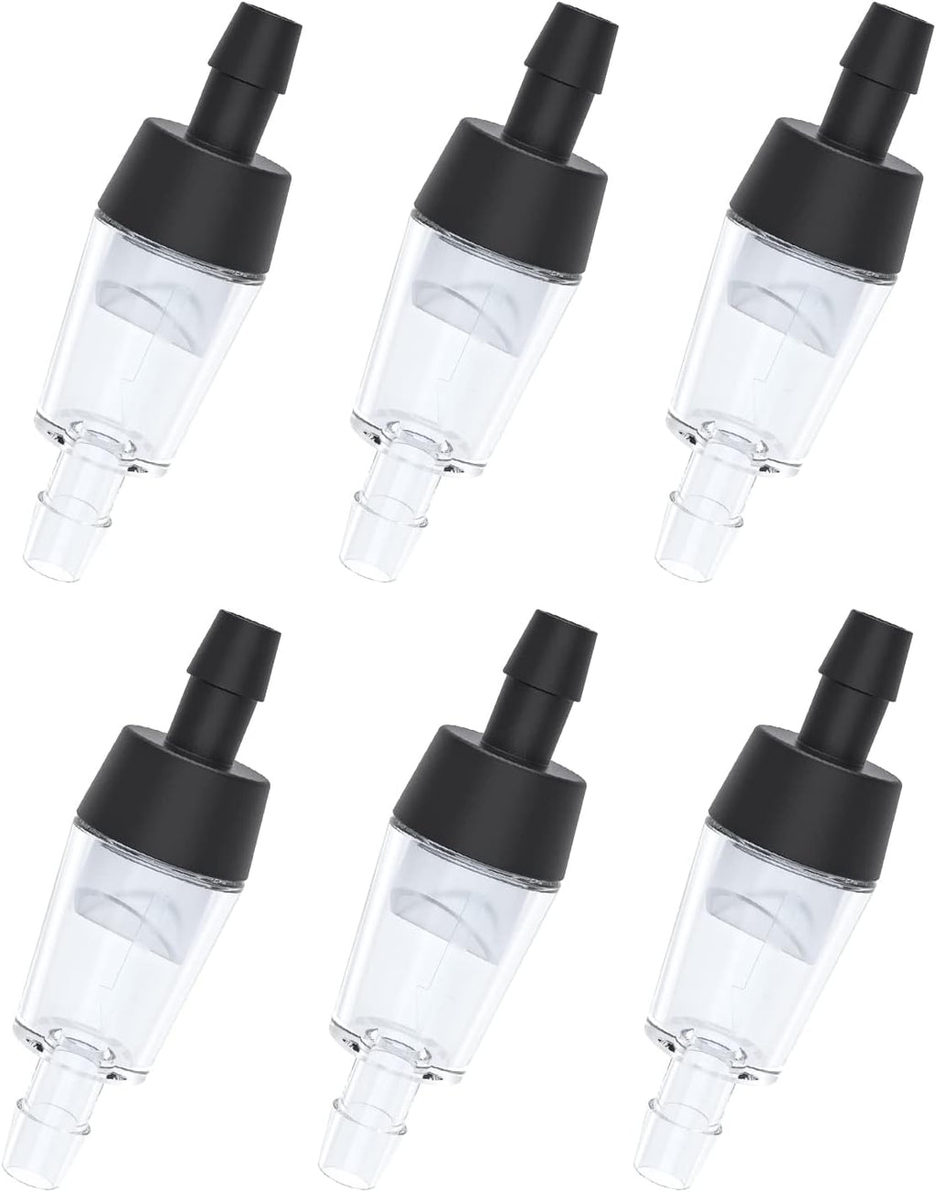 Multiple aquarium check valves arranged together