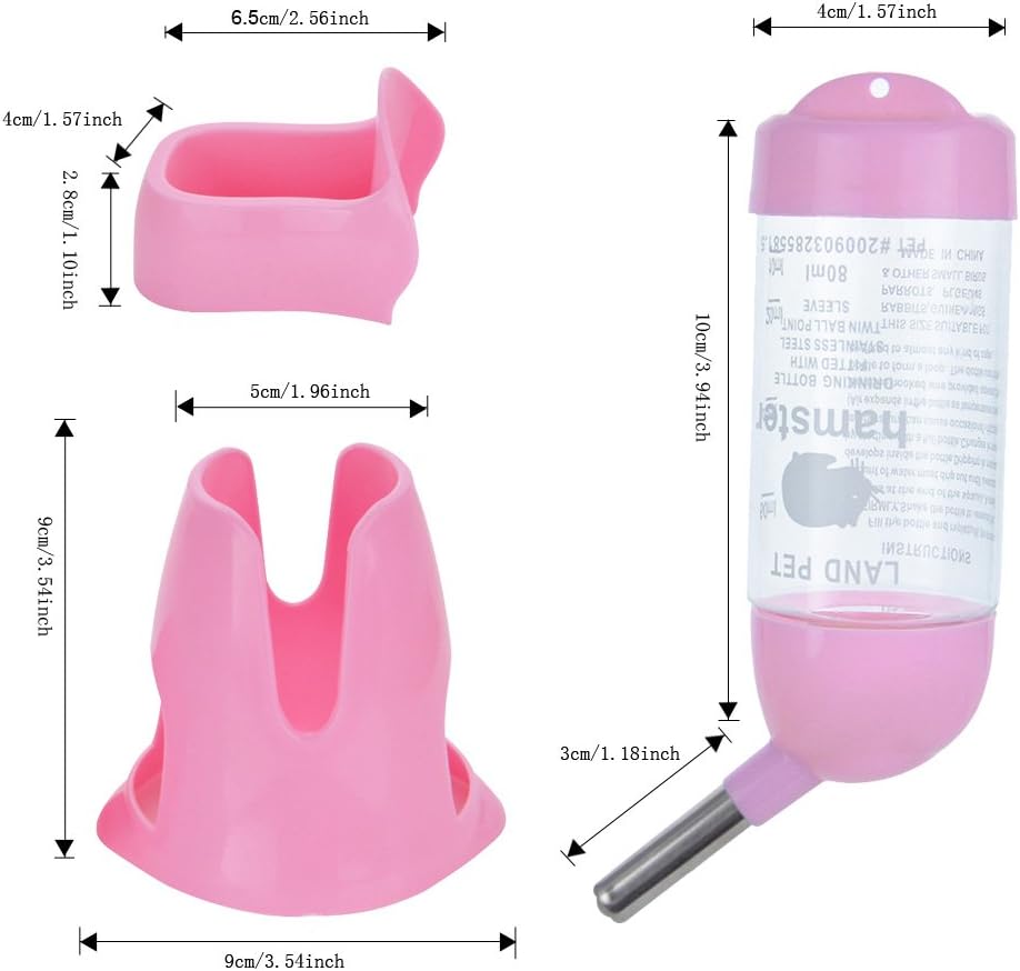 Guardians 3 in 1 hamster water bottle component breakdown