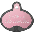 YIP Smart Tag Samsung Galaxy pet tracker rose gold front view