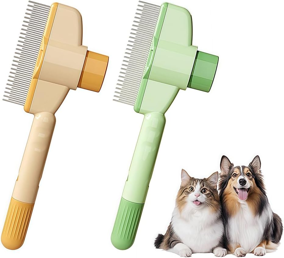 Infinite Paradise pet grooming comb ergonomic handle design