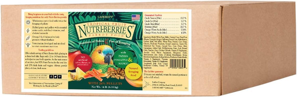 LAFEBER'S Sunny Orchard Nutri-Berries Pet Bird Food, Made with Non-GMO and Human-Grade Ingredients, for Parrots, 3 lb - Image 4