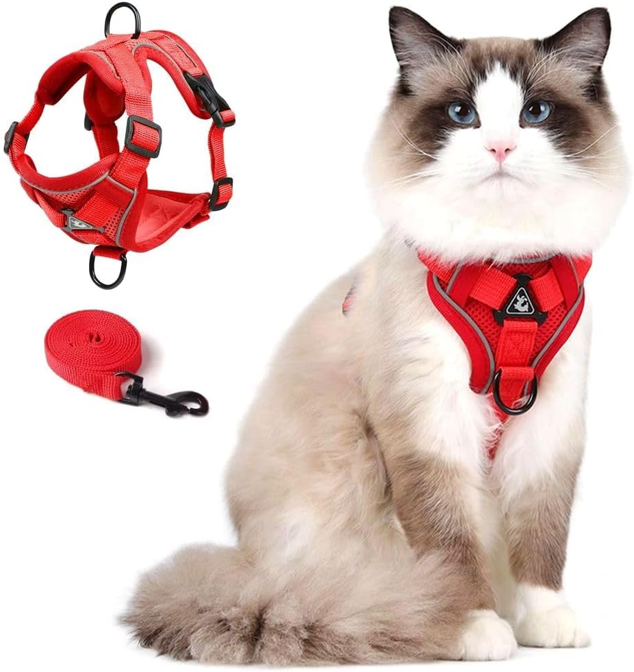 Juliyeh no pull small dog harness vest with nylon lead