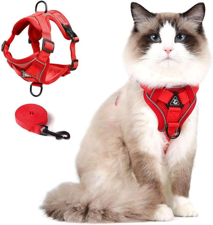 Juliyeh no pull small dog harness vest with nylon lead