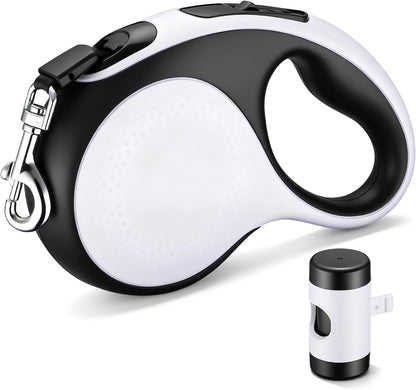 Segarty 26 Ft Walking Lead with Poop Bag Holder for Pet 66 lbs - 110 lbs, 360 degreesTangle-Free 8m Long Retractable Leash with Anti-Slip Handle One-Handed Brake Pause Lock, Heavy-Duty Leash for Dogs Outside - Image 14