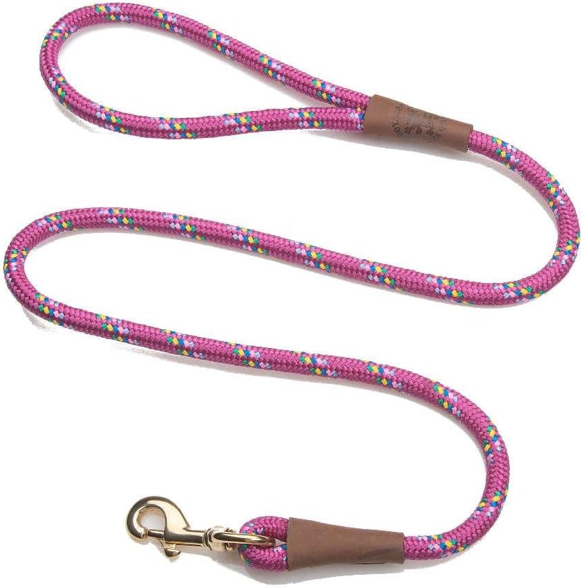 Mendota Pet Snap Leash - British-Style Braided Dog Lead, Made in The USA - Black, 1/2 in x 6 ft - for Large Breeds - Image 11