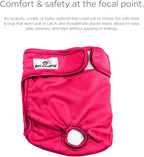 Three pack washable female dog nappies for heat cycles and incontinence