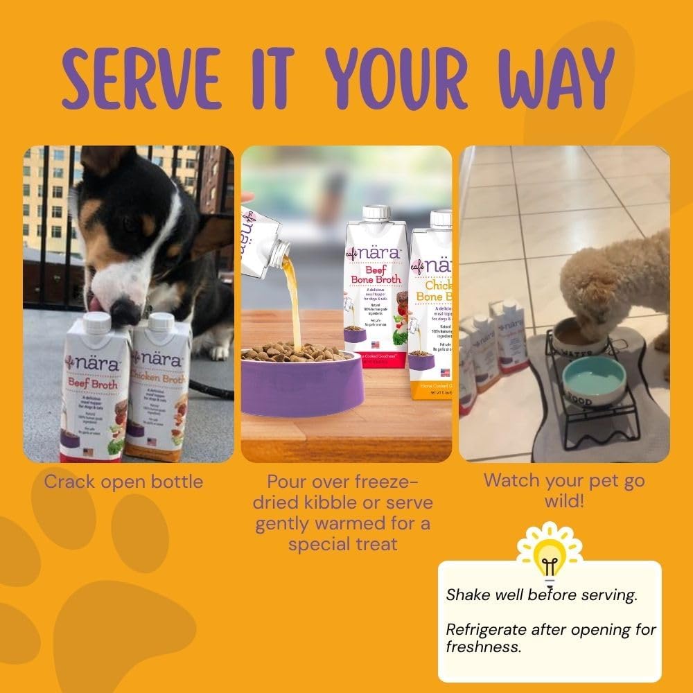 Cafe Nara grain-free pet food topper packaging