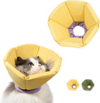 Cat Cone Collar Soft - Adjustable Recovery Collar for Cats & Small Dogs,Cute Waterproof E-Colar to Stop Licking & Scratching After Surgery Elizabethan Neck Cone(Yellow,L) - Image 10
