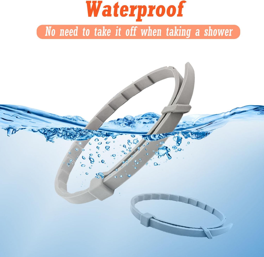 Dog wearing waterproof flea and tick collar