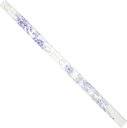Hall Crystal Flute 11704 - Inline Glass Flute in G - Green Ivy - Image 11