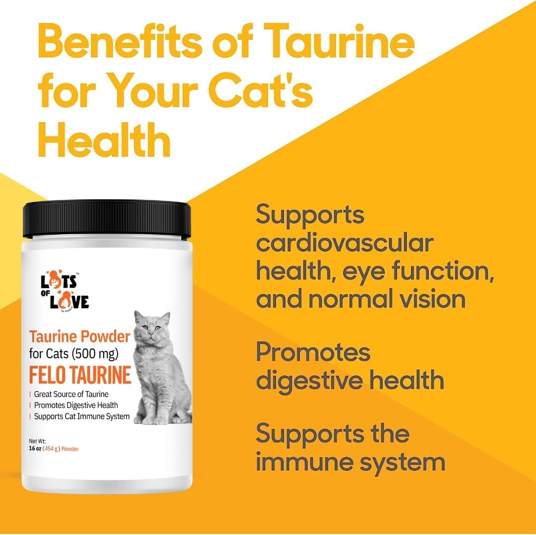 Premium taurine nutritional supplement for cats on raw or homemade diets.