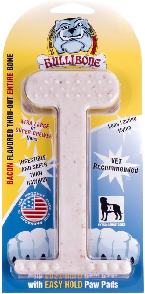 Bullibone Nylon Dog Chew Toy for Aggressive Chewers - Dental Hygiene Bone with Peanut Butter Flavor, Durable Tough Chew Toys for Small Dogs, Indestructible Dog Bone - Single - Image 12