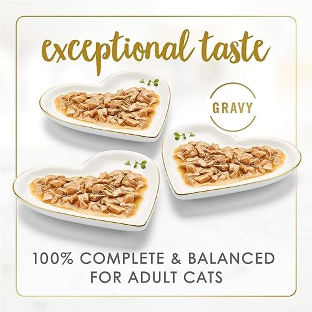 Authentic Fancy Feast Gravy Lovers Poultry And Beef Cans Stack