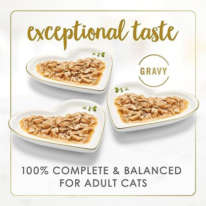 Authentic Fancy Feast Gravy Lovers Poultry And Beef Cans Stack